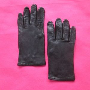 vintage black deerskin leather gloves size 7